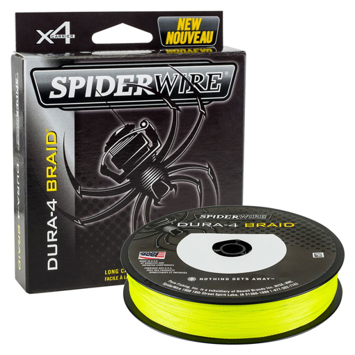 Bild von SpiderWire Dura 4 Hi-Vis Yellow 150m 0.17mm 15.0kg