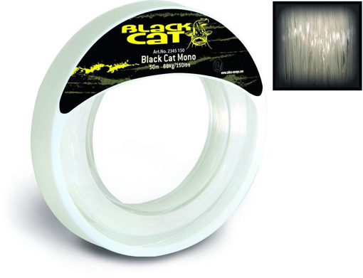 Black Cat Mono Leader 50m, 1.0mm 54kg