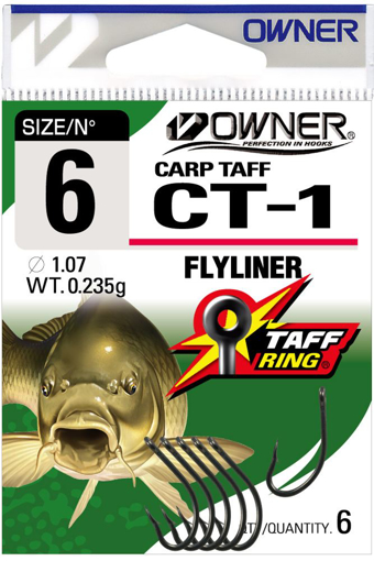 Image sur Owner CT-1 Carp Taff Flyliner, vel.8 (6ks)