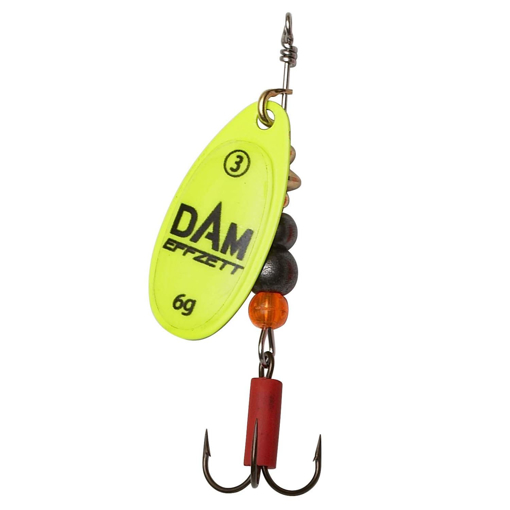 Bild von DAM EFFZETT Fluo Spinner Yellow, #6 20g