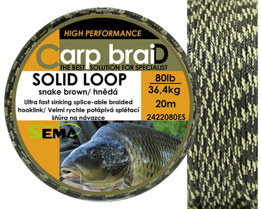 Obrazek Sema Carp braiD Solid Loop 10m, 40lbs/18.2kg