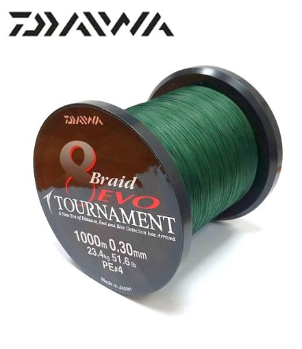 Obrázek z Daiwa Tournament 8 Braid EVO Tm.zelená, 0.35mm 1m