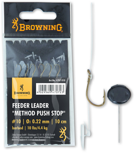 Image sur Browning Feeder Leader Method Push Stop, #14 .18mm