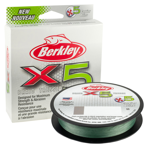 Bild von Berkley X5 Braid Low-Vis Green 150m, 0.10mm 9.0kg