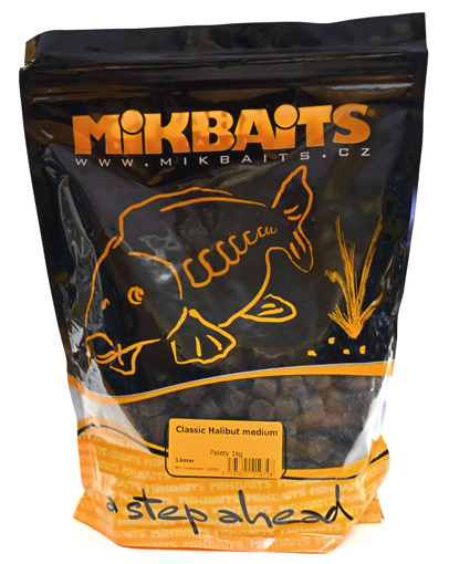 Obrazek Mikbaits Classic Halibut Pelety 14mm, 1kg