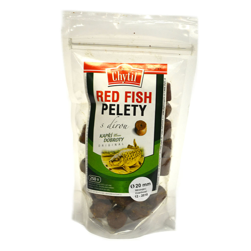 Obrazek Chytací Red Fish pelety s dírou Chytil 250g, 20mm