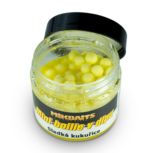 Image sur Mikbaits Mini Boilie in Dip 50ml Sweet Corn