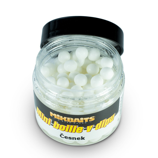 Obrazek Mikbaits Mini Boilie in Dip 50ml Garlic 