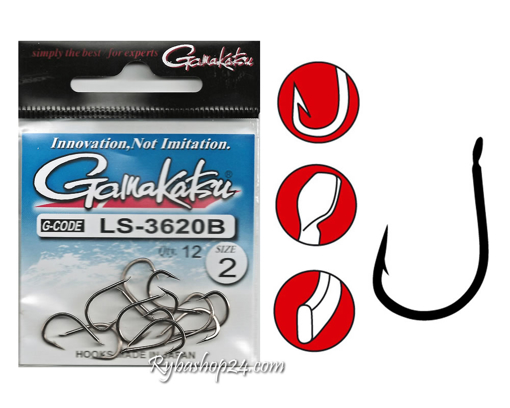 Bild von Gamakatsu LS-3620B Hook, vel.2 (12ks)