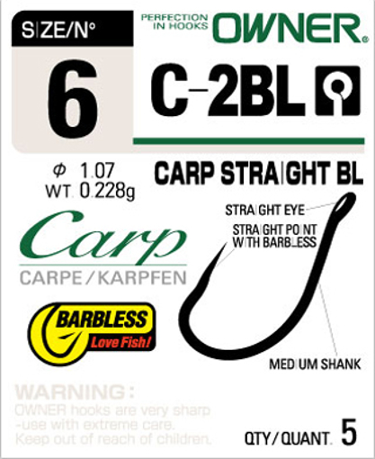 Image sur Owner C-2BL Carp Liner, vel.2 (5ks)