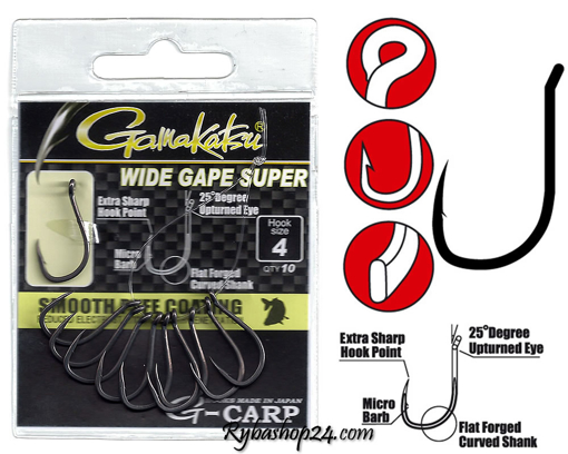 Obrazek Gamakatsu G-Carp Wide Gape Super, vel.4