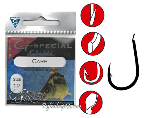 Obrazek Gamakatsu G-Special Carp, vel.12