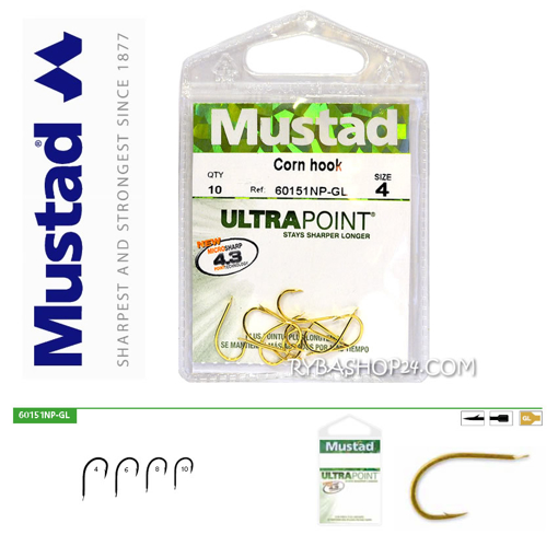 Picture of Mustad UltraPoint 60151NP-GL Corn, vel.6