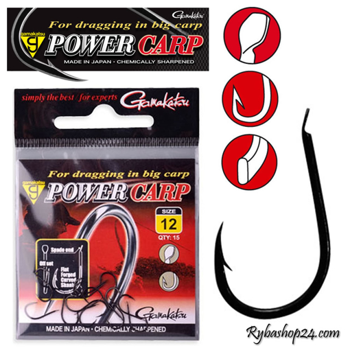 Obrazek Gamakatsu Power Carp Flatted Eye, vel.12