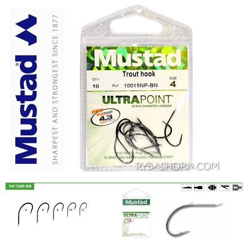 Image sur Mustad UltraPoint 10015NP-BN Trout, vel.6