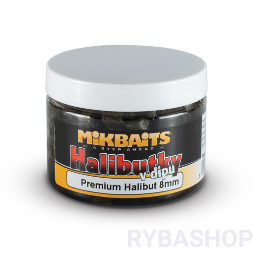 Obrazek Halibutky v dipu 150ml, Premium Halibut 8mm