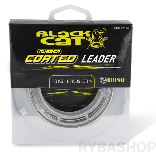 Black Cat Rubber Coated Leader 20m