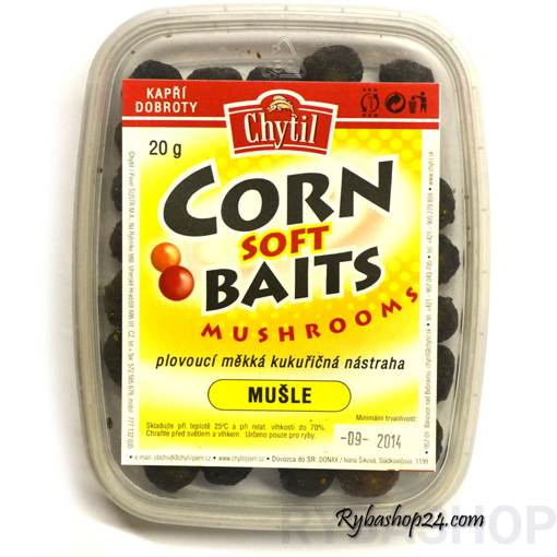 Obrazek Corn Soft Baits mushrooms 20g, Halibut