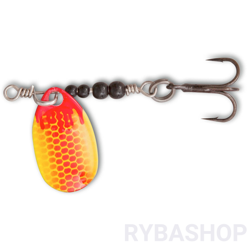 Bild von Třpytka Magic Trout Bloody UL Spinner, red/yellow