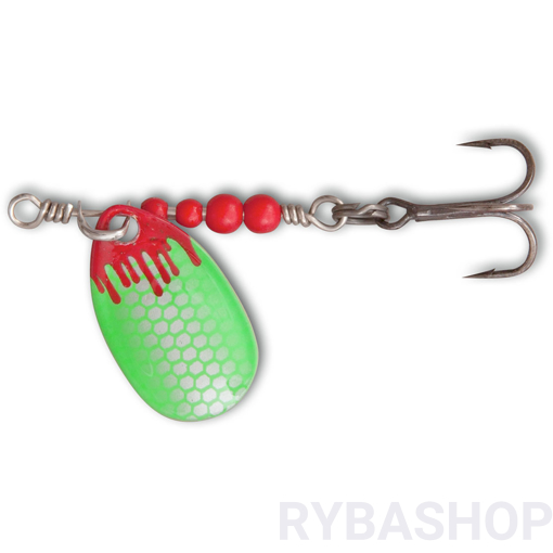 Obrázek z Třpytka Magic Trout Bloody UL Spinner,silver/green