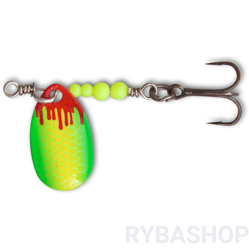 Bild von Třpytka Magic Trout Bloody UL Spinner,yellow/green