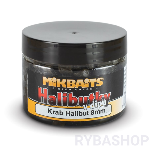 Obrazek Halibutky v dipu 150ml Krab Halibut 8mm