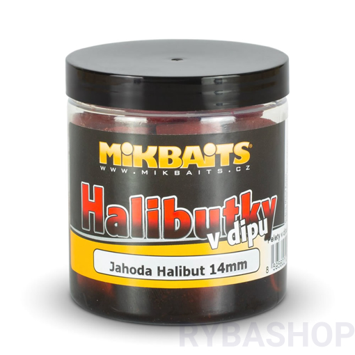 Bild von Halibutky v dipu 250ml Jahoda Halibut 14mm