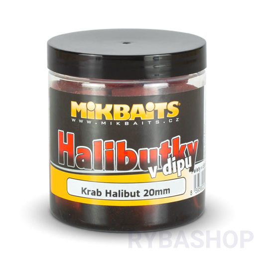 Bild von Halibutky v dipu 250ml Krab Halibut 20mm