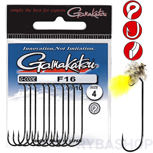 Gamakatsu F16 Hook #4 10ks