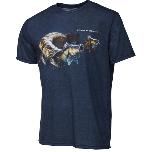 Image sur Tričko Savage Gear Cannibal Tee Blue #M