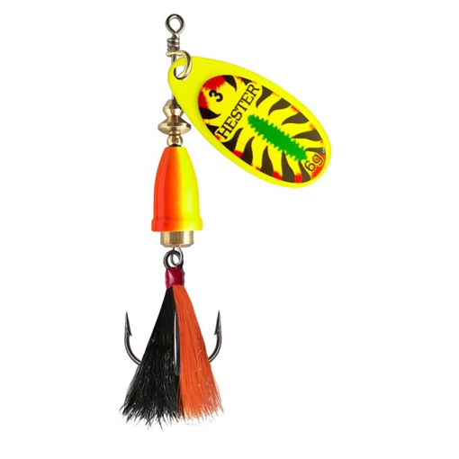 Bild von Hester Bell Fly Yellow Fire Tiger w/blk-org #3 6g