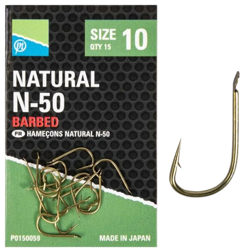 Picture of Preston Innovations Natural N-50 Hooks #8 15pcs