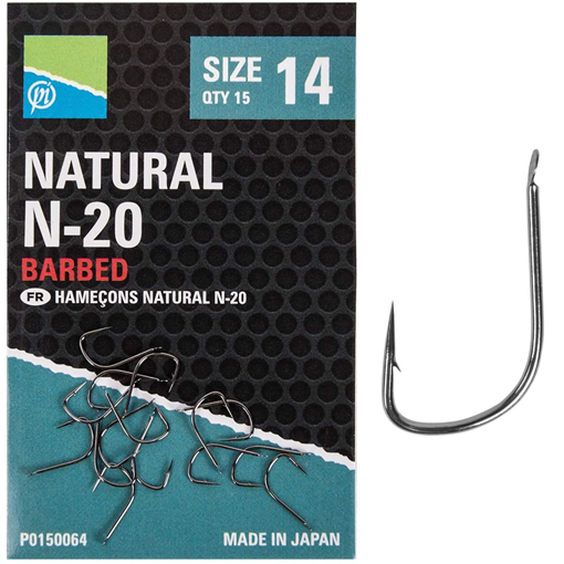 Image sur Preston Innovations Natural N-20 Hooks #16 15pcs