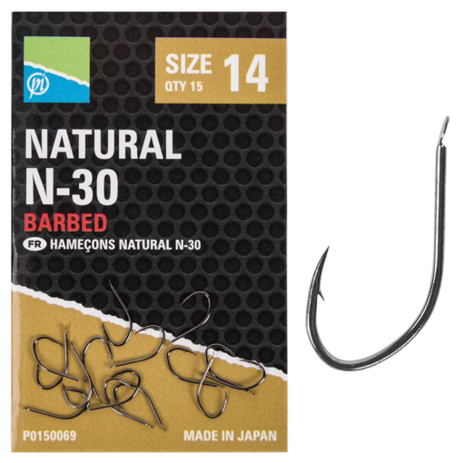 Image sur Preston Innovations Natural N-30 Hooks #18 15pcs