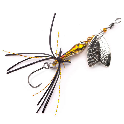 Larva Mayfly Micro Spinner SH 5cm Brown Trout