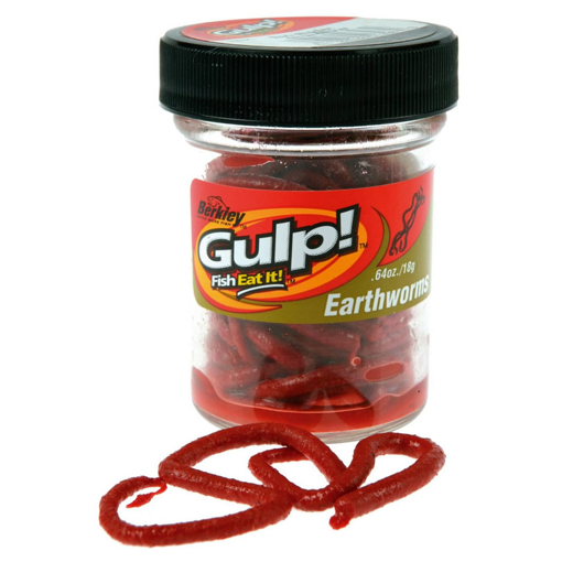 Picture of Berkley Gulp! Earthworm Red 10cm