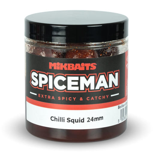 Obrázek z Spiceman boilie v dipu 250ml - Chilli Squid 24mm