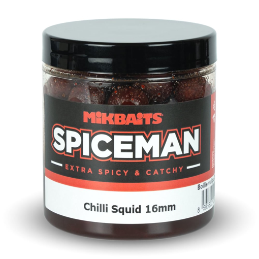 Obrázek z Spiceman boilie v dipu 250ml - Chilli Squid 16mm