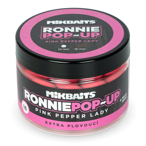 Obrazek Mikbaits Ronnie Pop-Up 150ml Pink Pepper Lady 16mm