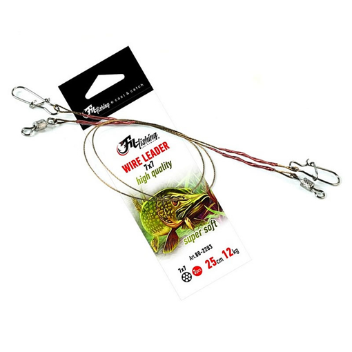 Bild von Lanko FilFishing Wire Leader Super Soft 25cm 12kg