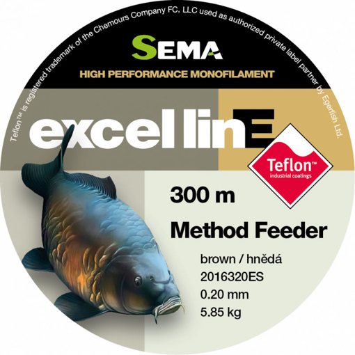 Sema Method Feeder Teflon 300m 0.20mm 5.85kg