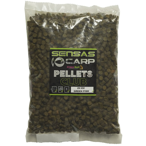 Image sur Sensas Pellets Club Vert Poisson 10kg 8mm