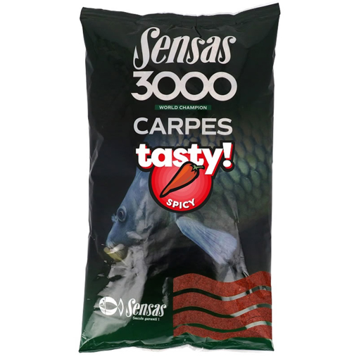 Obrázek z Sensas 3000 Carp Tasty Spicy 1kg (Koření - Robin Red)