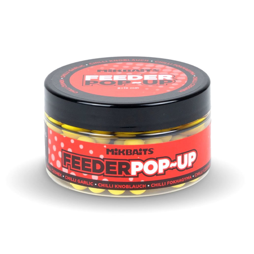 Mikbaits Feeder Pop-up 100ml Chilli Česnek 8+12 mm