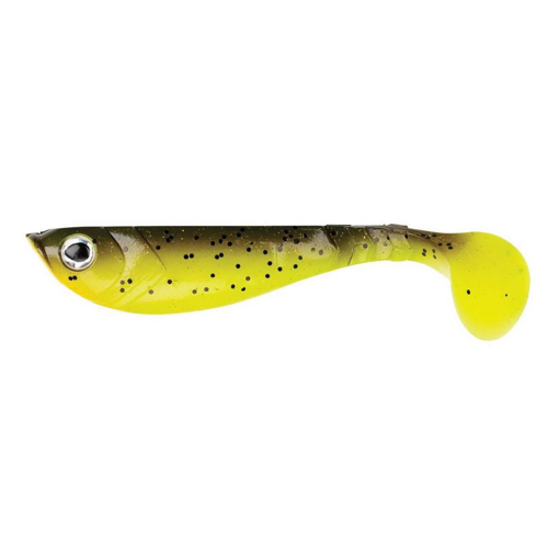 Obrazek Berkley Pulse Shad 8cm 4pcs Brown Chartreuse